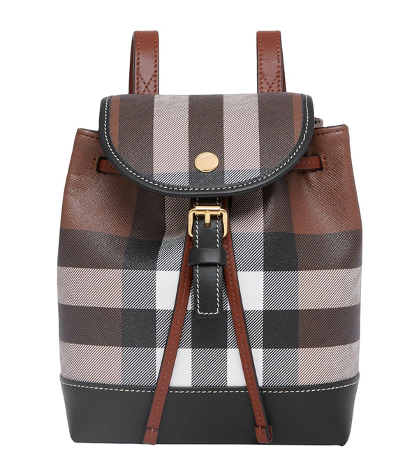 Mini Leather Check Backpack